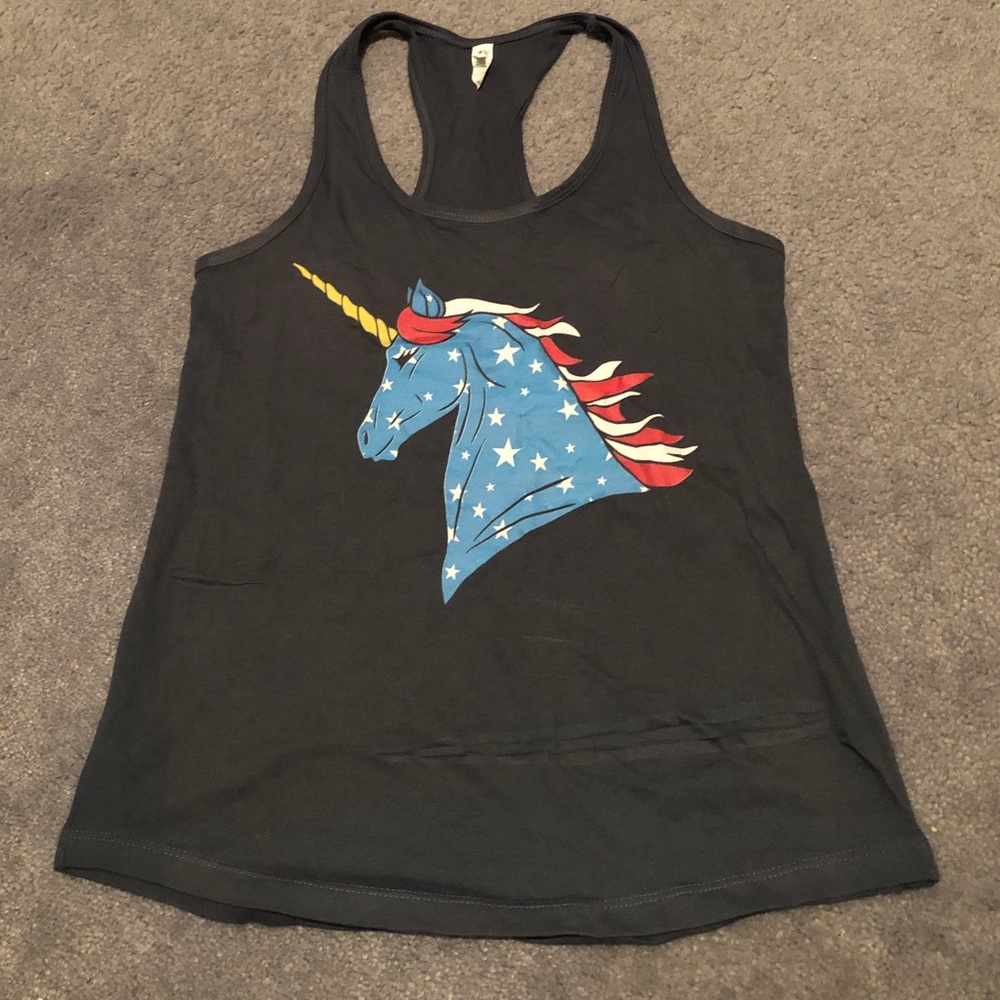 Unicorn 4th of July shirt with headband